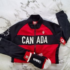 Official Team Canada Zip Up & Matching Mittens